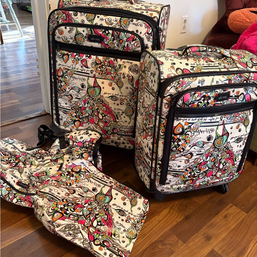 Sakroots Multicolor Luggage Set